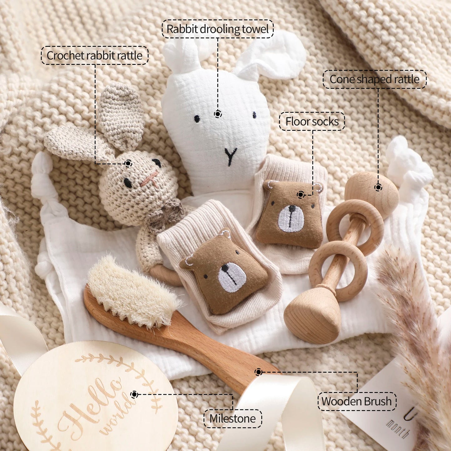 Newborn Baby 7pc Bath Gift Set