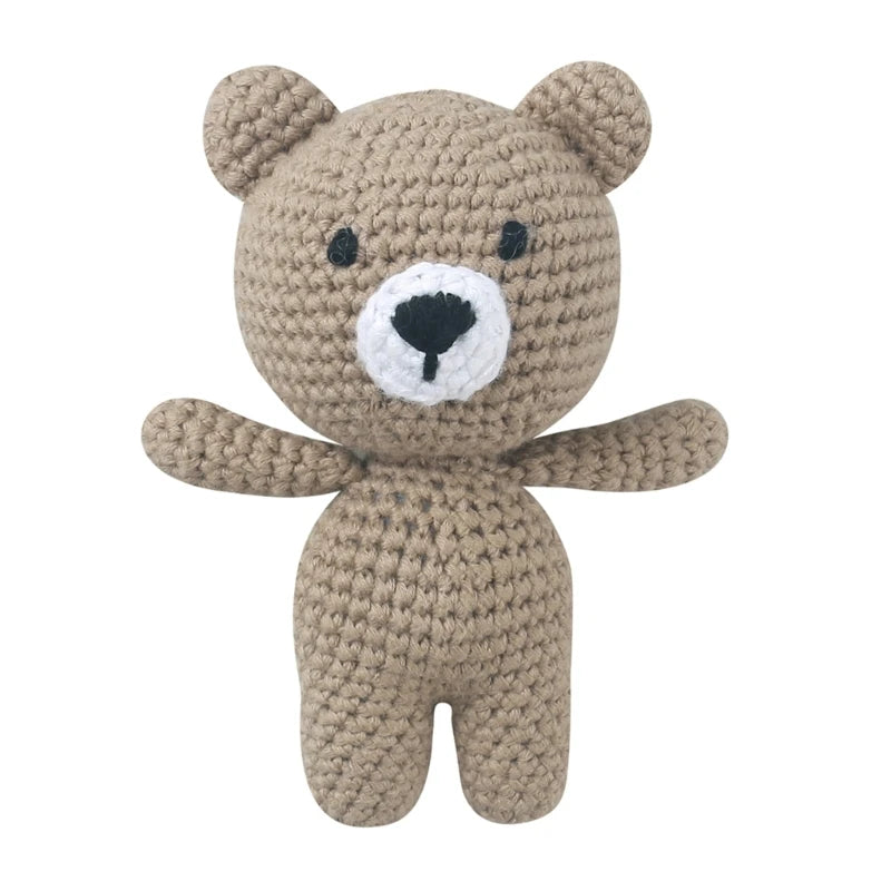 Handmade Crochet Animal Stuffed Plush Rattle Toys