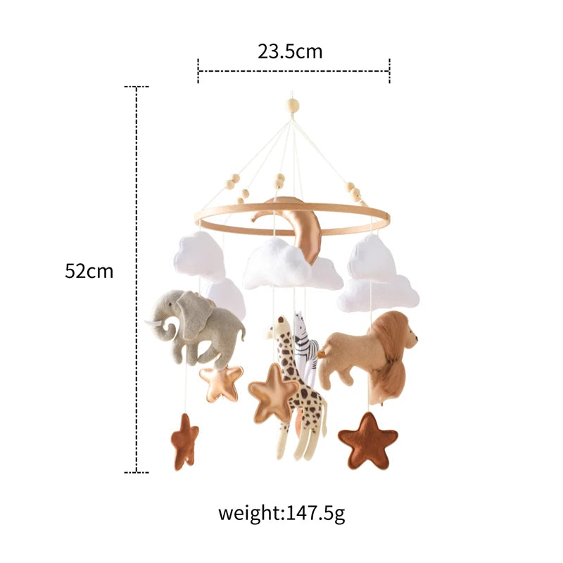 Baby Wooden Comfort Wind Chime Pendant Crib Mobiles