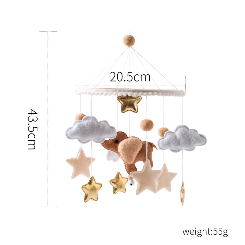 Baby Wooden Comfort Wind Chime Pendant Crib Mobiles