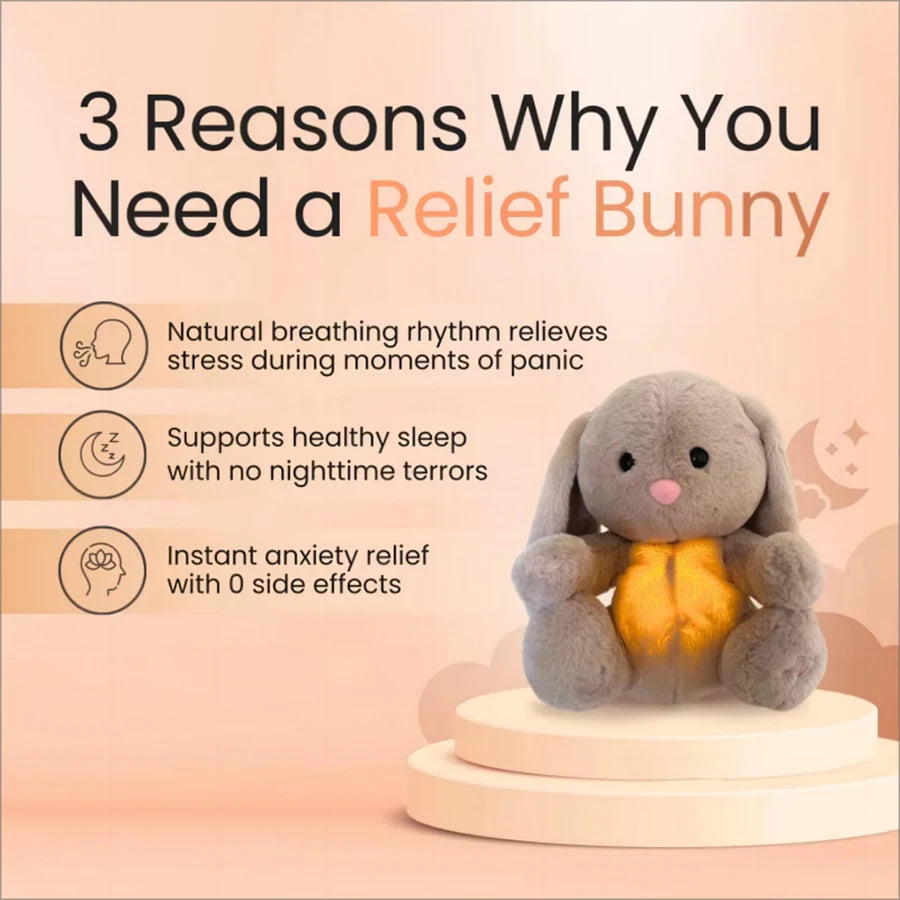Bunny Breathing Musical Plush Toy