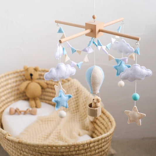 Baby Wooden Comfort Wind Chime Pendant Crib Mobiles