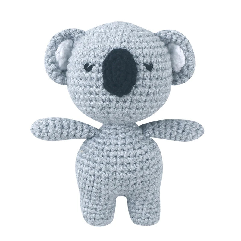 Handmade Crochet Animal Stuffed Plush Rattle Toys