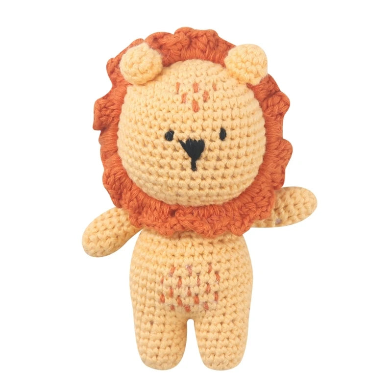 Handmade Crochet Animal Stuffed Plush Rattle Toys