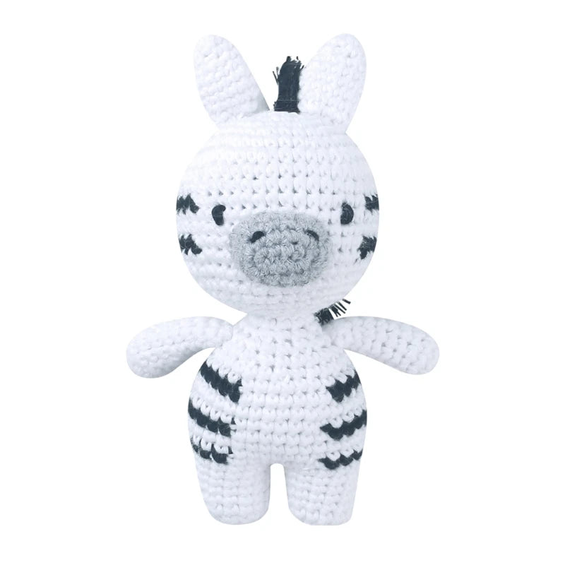 Handmade Crochet Animal Stuffed Plush Rattle Toys