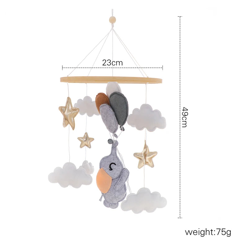 Baby Wooden Comfort Wind Chime Pendant Crib Mobiles
