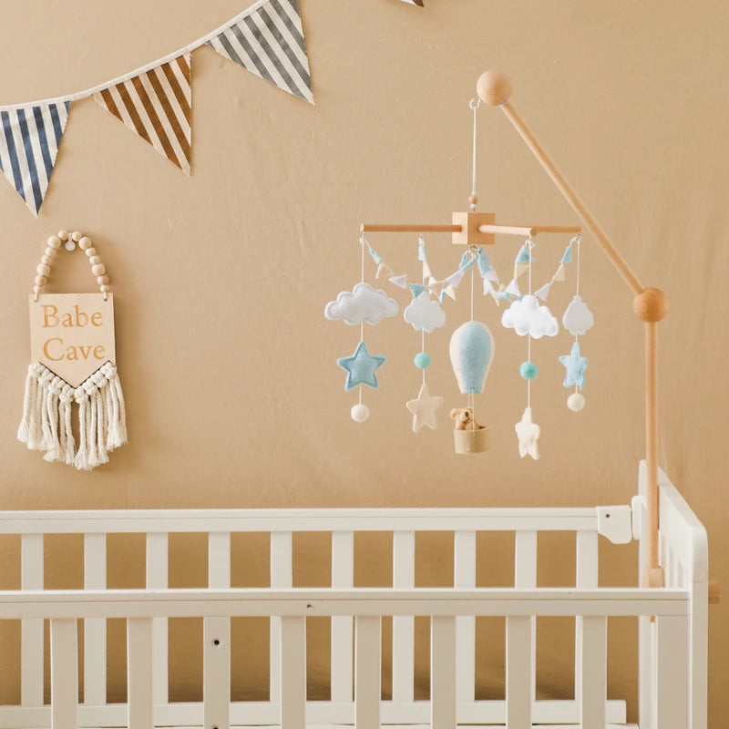 Baby Wooden Comfort Wind Chime Pendant Crib Mobiles
