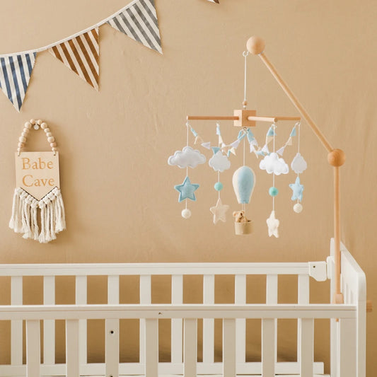 Baby Wooden Comfort Wind Chime Pendant Crib Mobiles