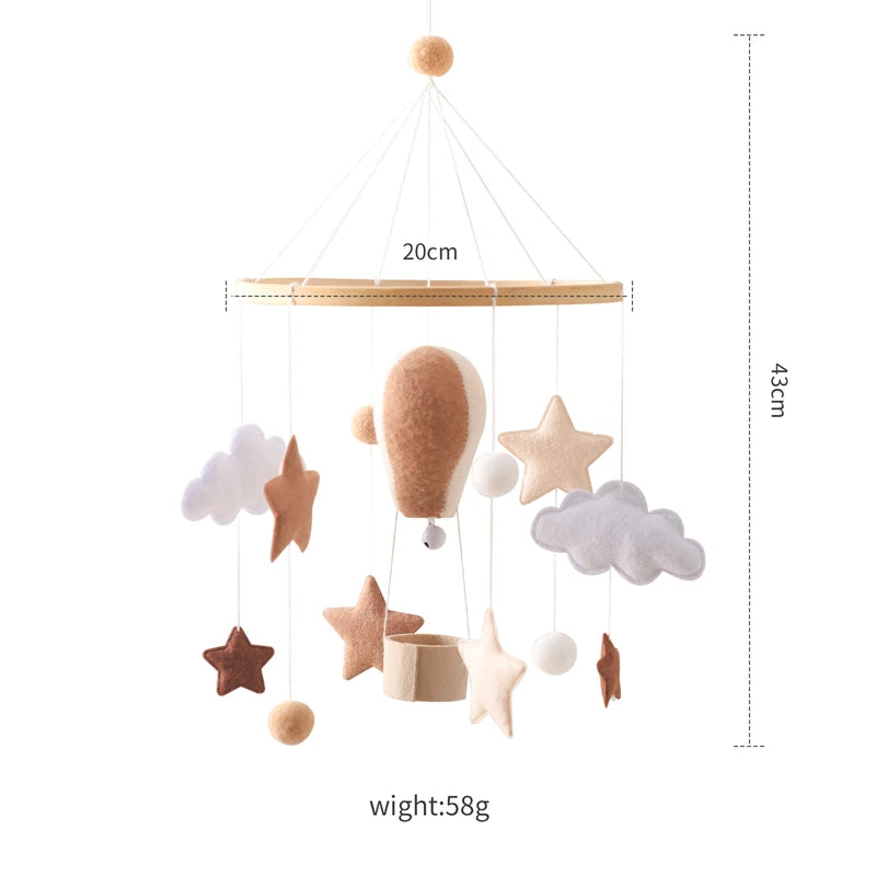 Baby Wooden Comfort Wind Chime Pendant Crib Mobiles