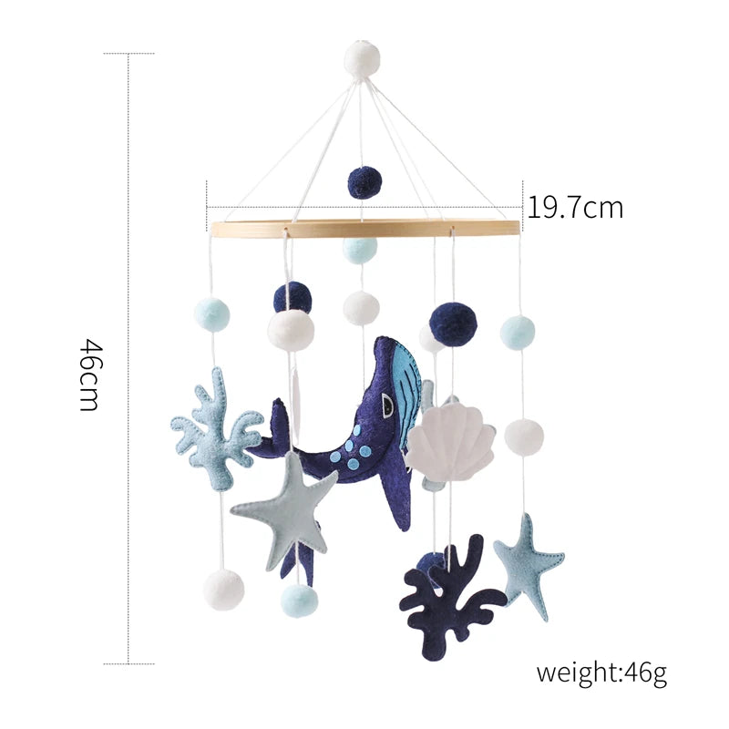 Baby Wooden Comfort Wind Chime Pendant Crib Mobiles