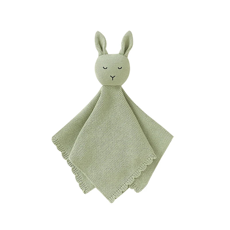 Soft Cotton Gauze Bunny Baby Security Blanket