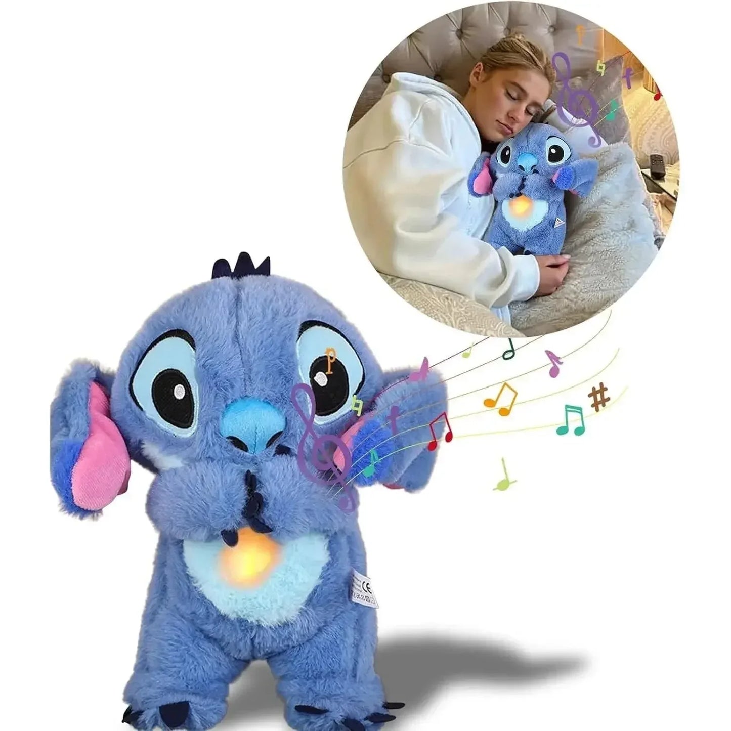 Disney Stitch Breathing Musical Plush Toy