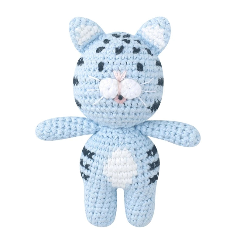 Handmade Crochet Animal Stuffed Plush Rattle Toys