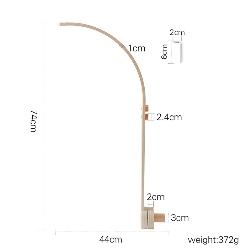 Baby Wooden Crib Mobile Brackets