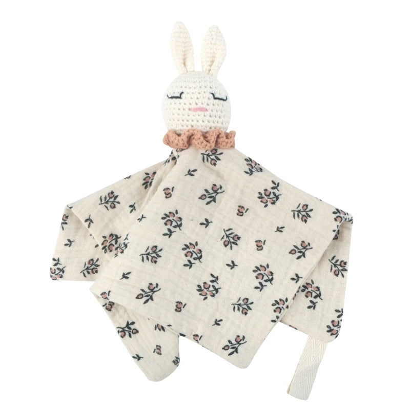 Crochet Rabbit Baby Security Blanket