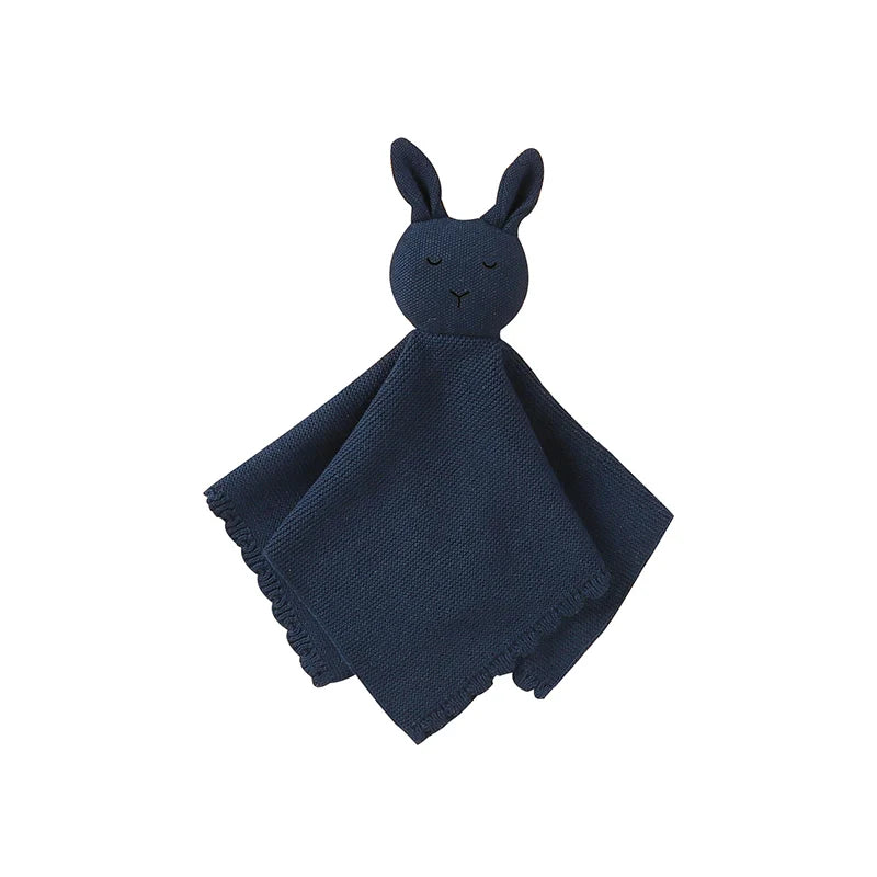 Soft Cotton Gauze Bunny Baby Security Blanket