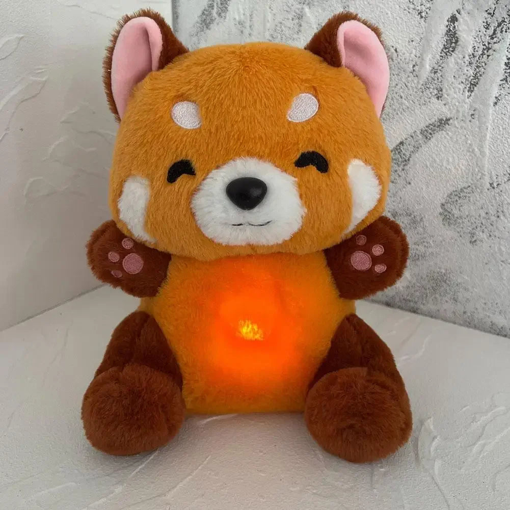 Peluche musical de panda rojo que respira