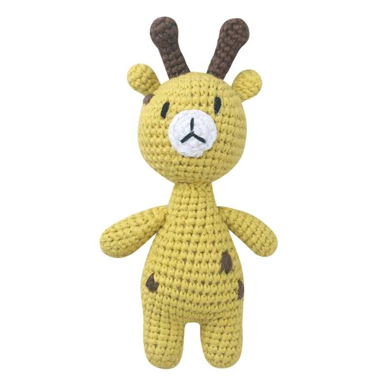 Handmade Crochet Animal Stuffed Plush Rattle Toys