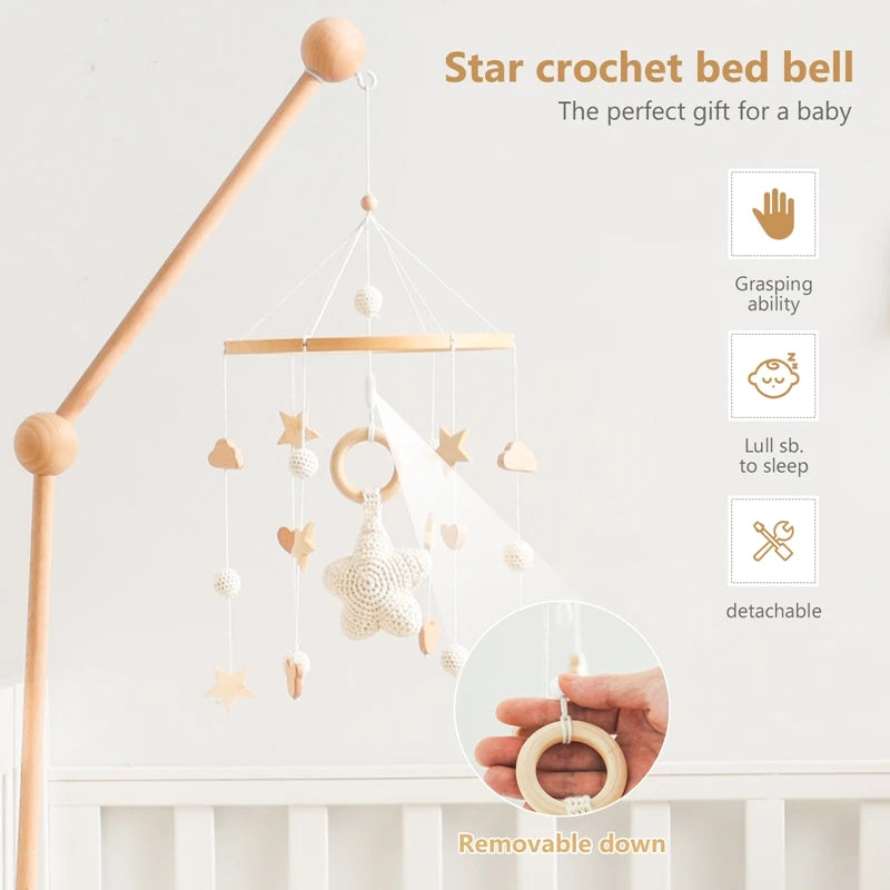Baby Wooden Comfort Crib Mobiles
