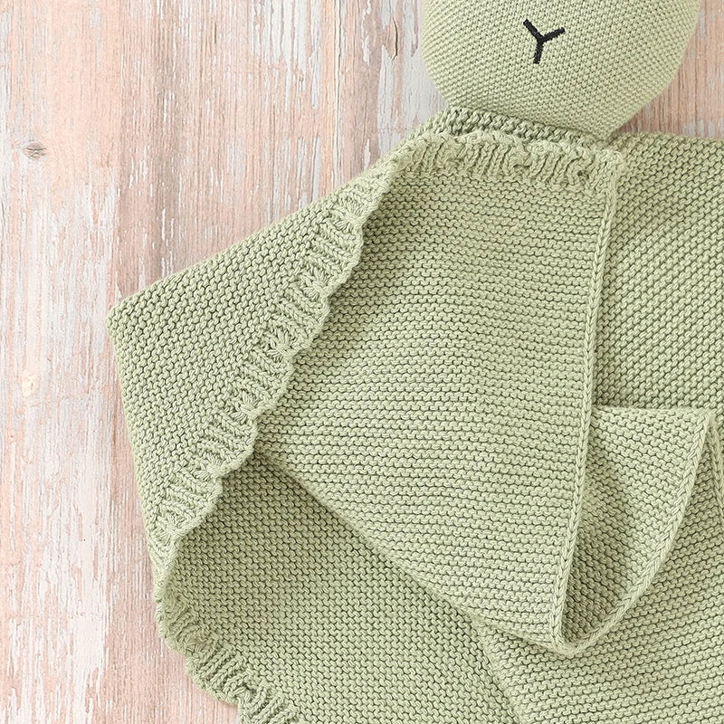 Soft Cotton Gauze Bunny Baby Security Blanket