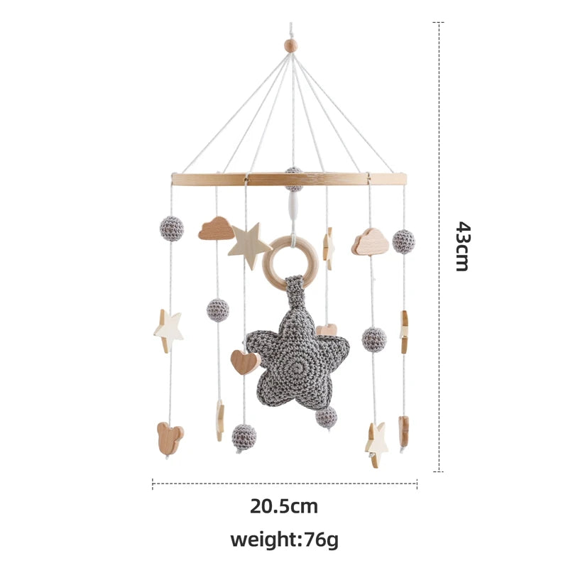 Baby Wooden Comfort Crib Mobiles