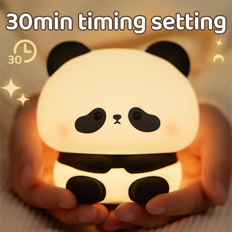 Panda LED USB Rechargeable Silicone Night Lights
