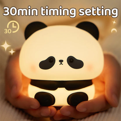 Panda LED USB Rechargeable Silicone Night Lights