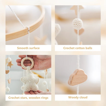 Baby Wooden Comfort Crib Mobiles