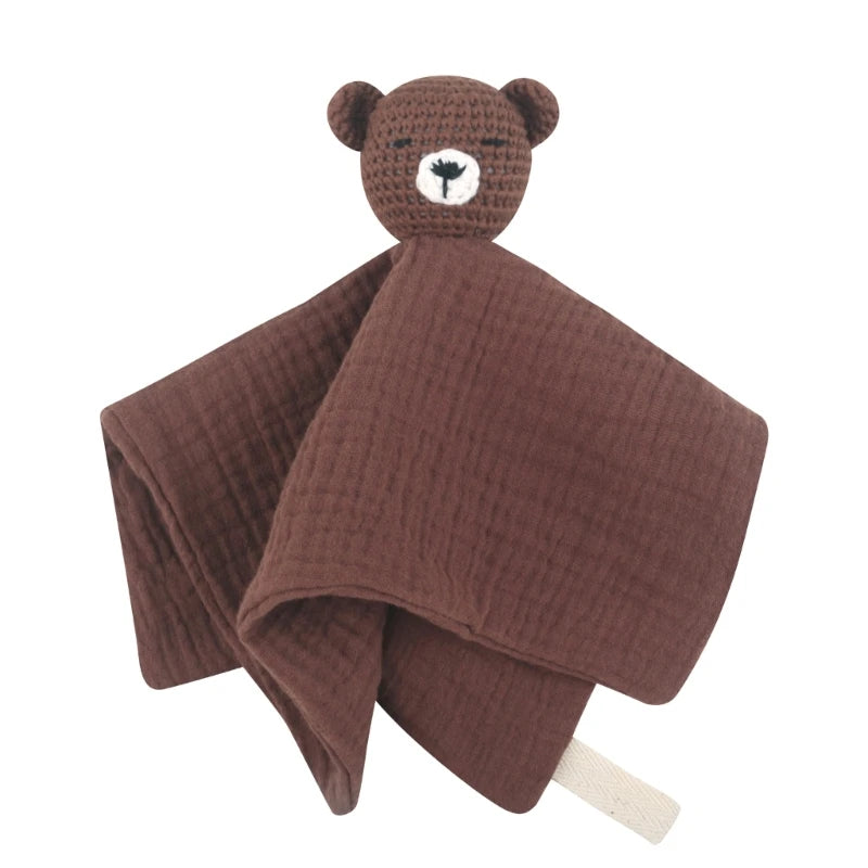 Crochet Bear Baby Security Blanket