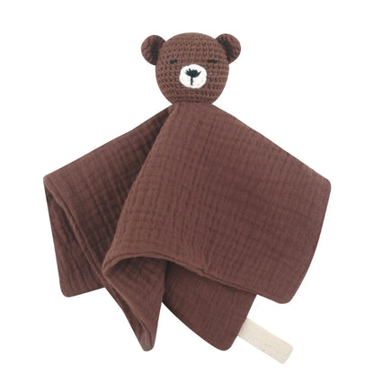 Crochet Bear Baby Security Blanket