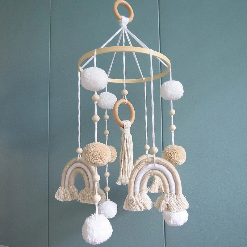 Boho Tapestry Rainbow Comfort Crib Mobile
