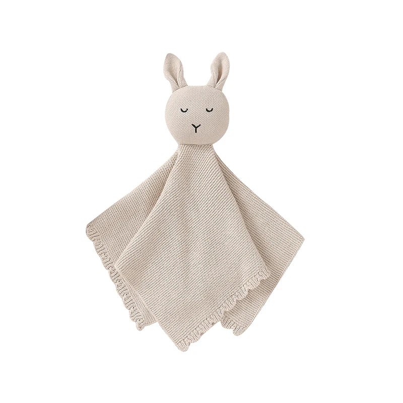 Soft Cotton Gauze Bunny Baby Security Blanket