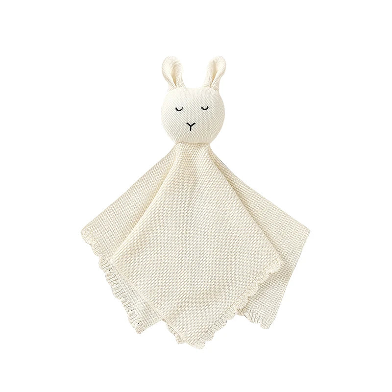 Soft Cotton Gauze Bunny Baby Security Blanket