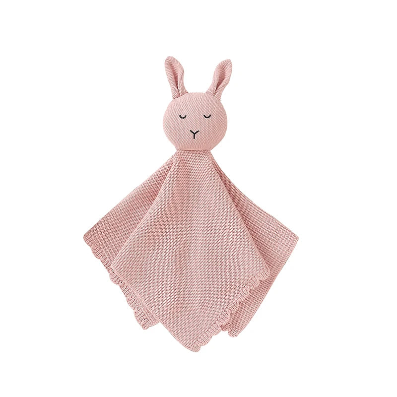 Soft Cotton Gauze Bunny Baby Security Blanket