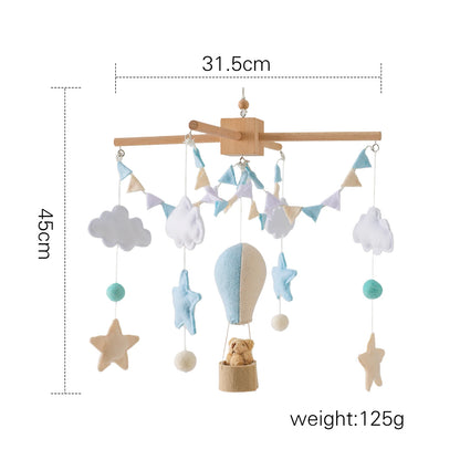 Baby Wooden Comfort Wind Chime Pendant Crib Mobiles