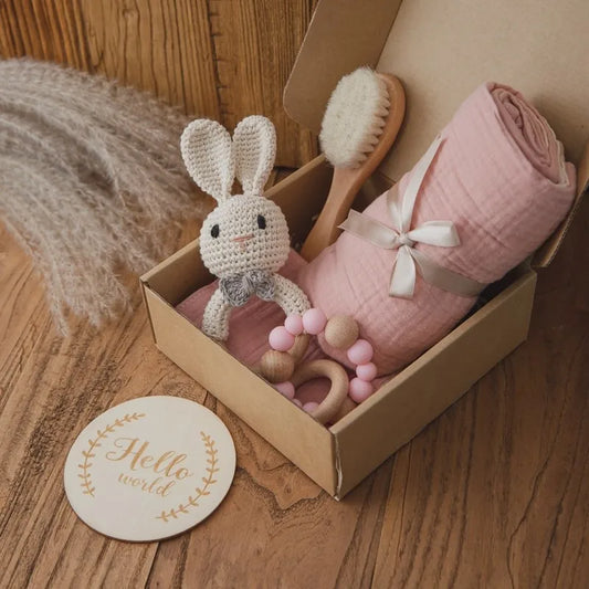 Newborn Baby 6pc Cotton Blanket Gift Set