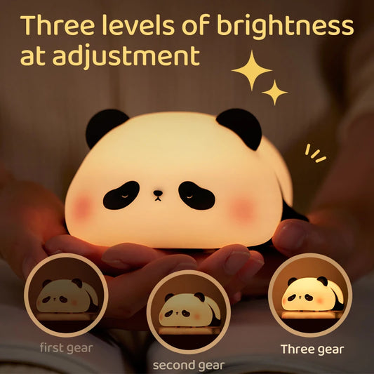 Panda LED USB Rechargeable Silicone Night Lights