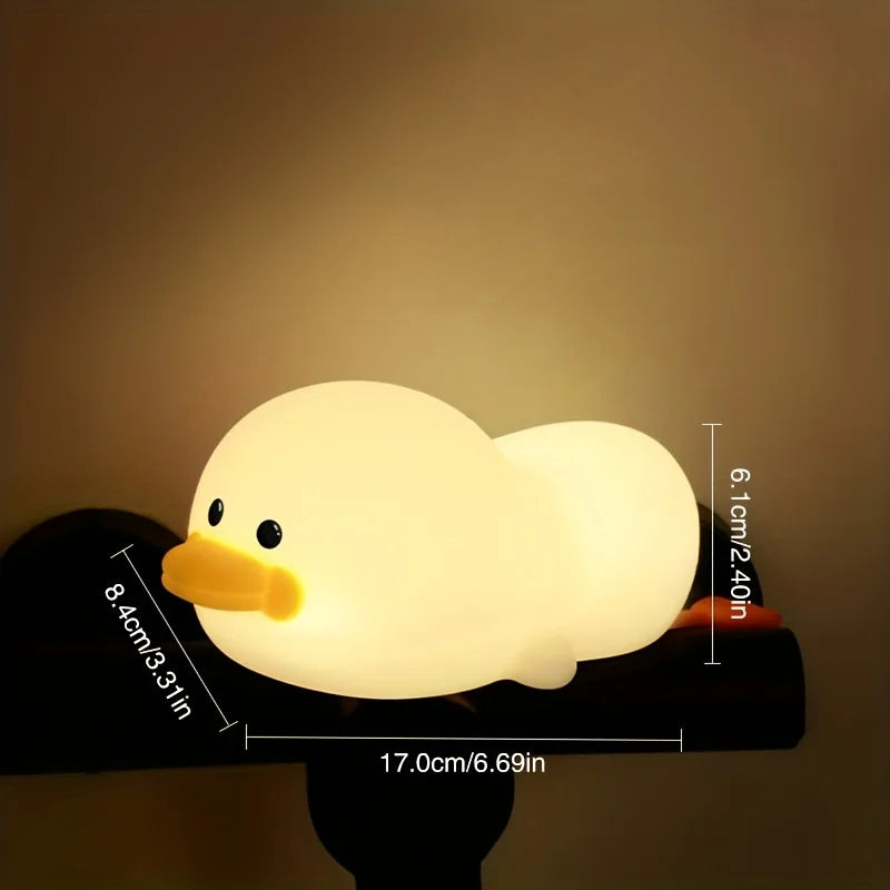 Duck LED USB Rechargeable Silicone Night Lights