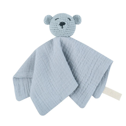 Crochet Bear Baby Security Blanket