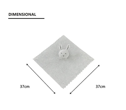Soft Cotton Gauze Bunny Baby Security Blanket