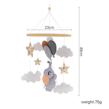 Baby Wooden Comfort Wind Chime Pendant Crib Mobiles