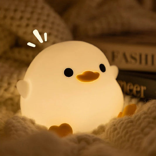 Duck LED USB Rechargeable Silicone Night Lights