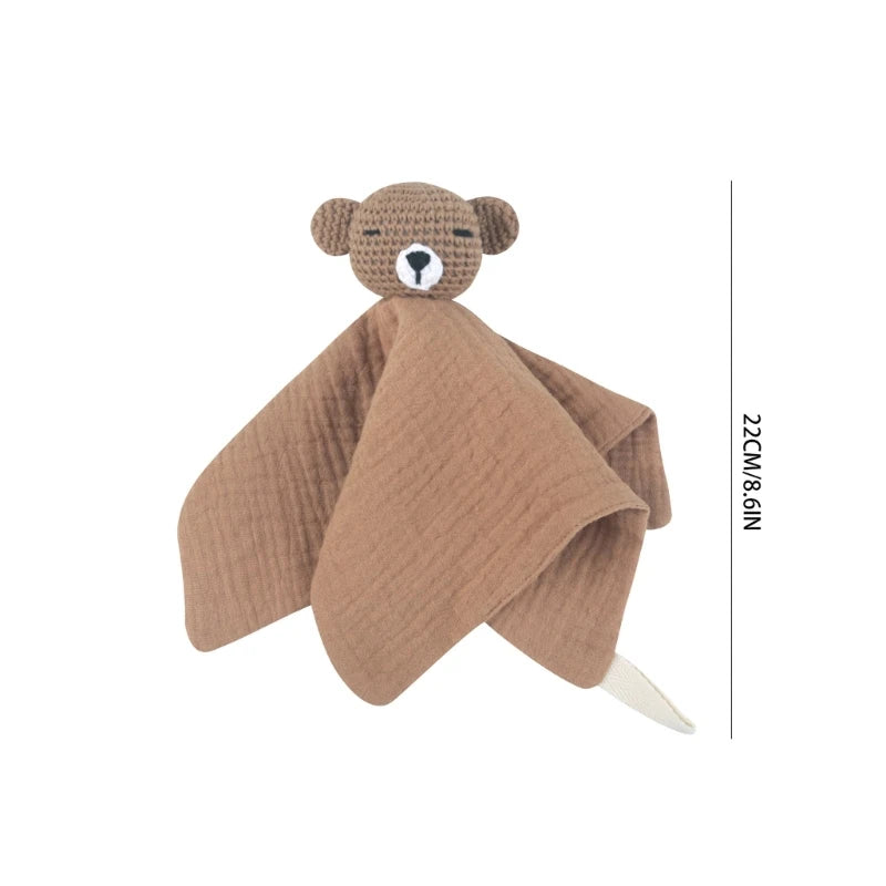 Crochet Bear Baby Security Blanket