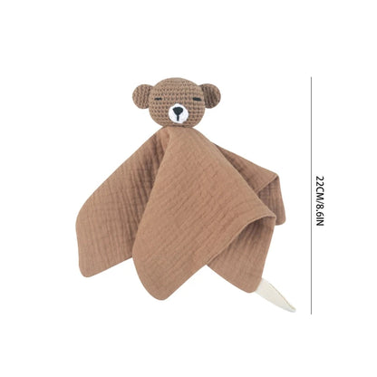 Crochet Bear Baby Security Blanket
