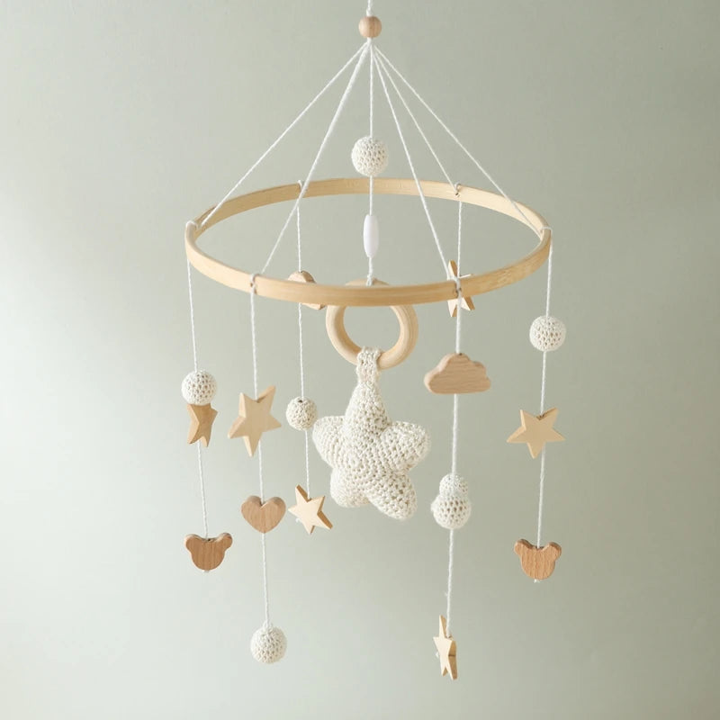 Baby Wooden Comfort Crib Mobiles