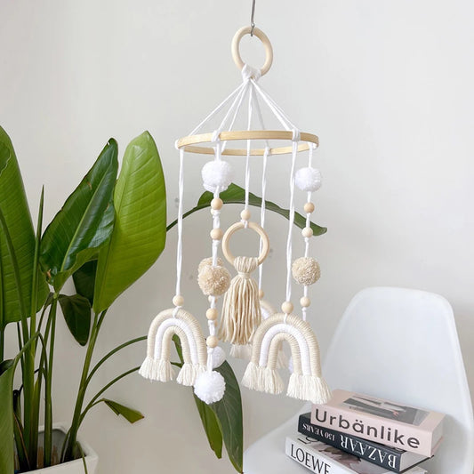 Boho Tapestry Rainbow Comfort Crib Mobile
