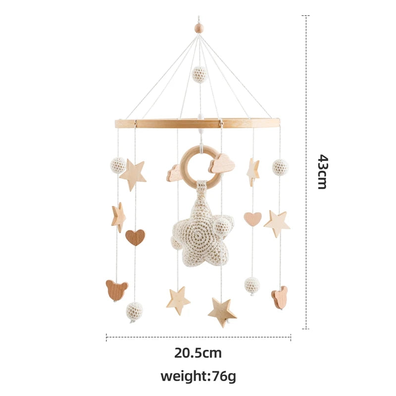 Baby Wooden Comfort Crib Mobiles