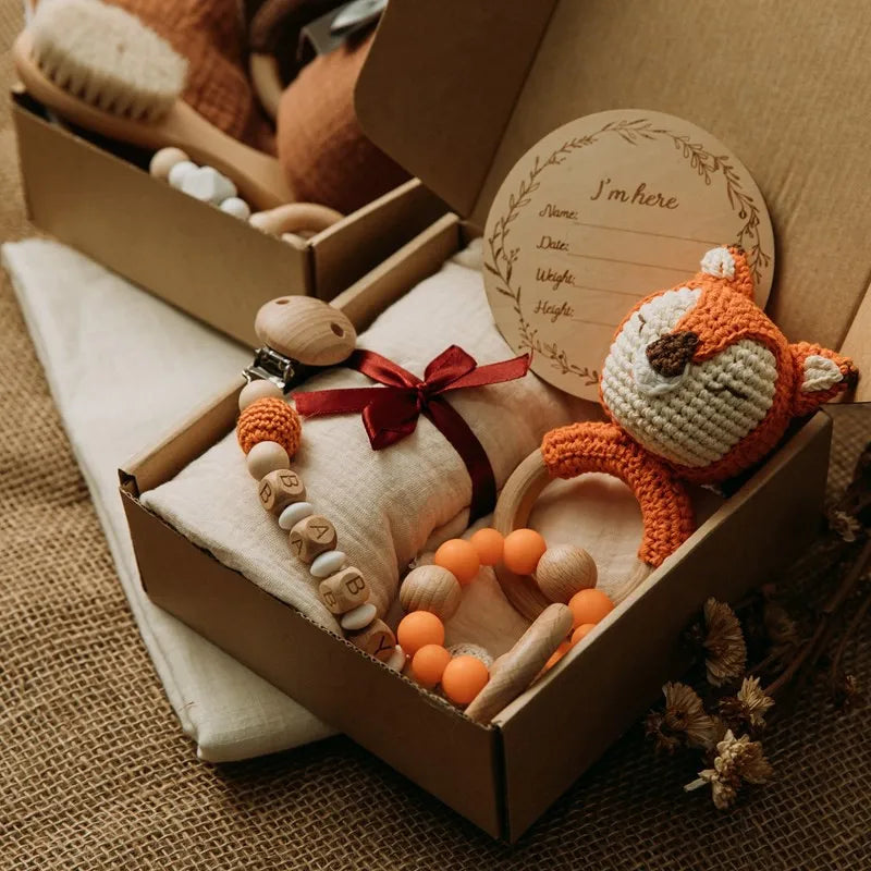 Newborn Baby 6pc Cotton Blanket Gift Set