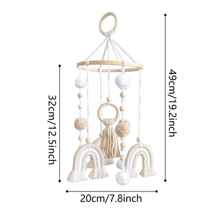 Boho Tapestry Rainbow Comfort Crib Mobile