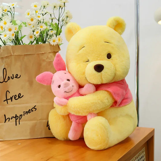 Disney Winnie The Pooh Hugging Piglet Plush Toy
